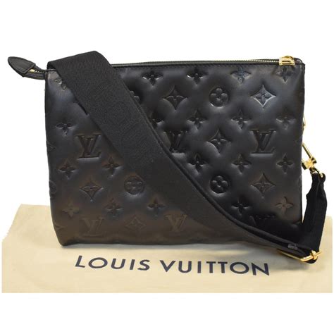 louis vuitton shoulder bag black|louis vuitton black cross body.